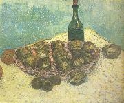 Vincent Van Gogh Still life:Bottle,Lemons and Oranges (nn04) USA oil painting reproduction
